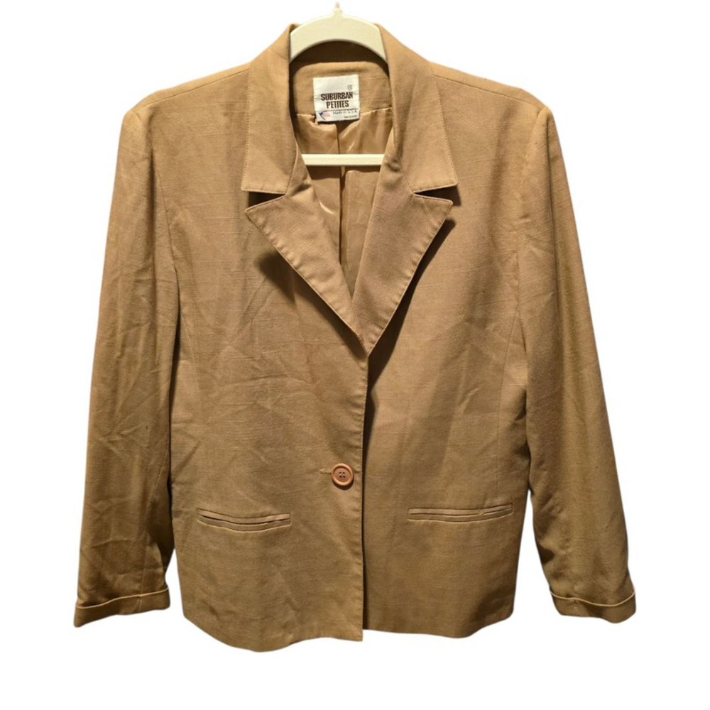 Women's‎ Suburban Petites Tan Blazer 8P
Office Casual